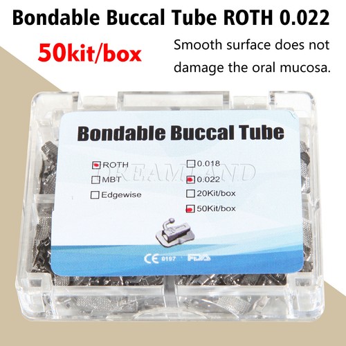 Tubo buccale singolo Roth 022 bondable non convertibile dentale FDA CE - Foto 2 di 15