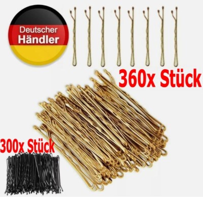 120 Haarnadeln In Gold – Metall, 5,5 Cm, Für Alle Haartypen, Schonende Spitzen