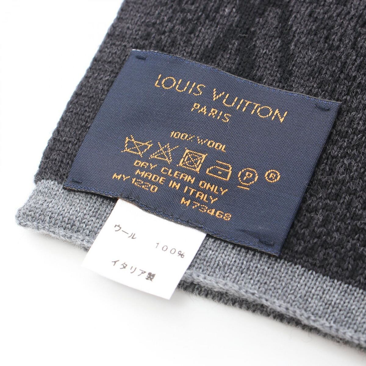 LOUIS VUITTON Echarpe My Monogram Eclipse Scarf M73468 wool LOUIS VUITTON Echarpe My Monogram Eclipse Scarf M73468 wool
