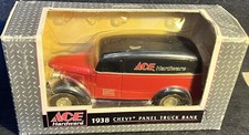 ERTL Ace Hardware 1938 Chevy Panel Truck Coin Bank 8th Edition 1:25 Scale 1996