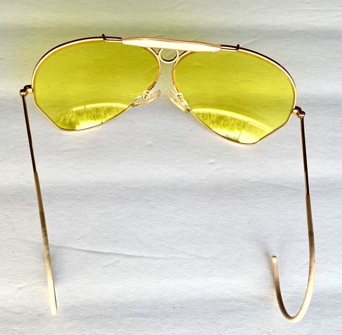 Ray Ban Vintage Sunglasses Yellow Kalichrome Glass Lens Ray Ban Vintage Sunglasses Yellow Kalichrome Glass Lens