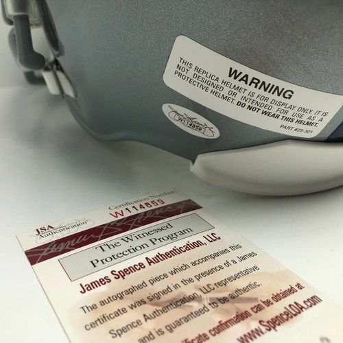 Tony Dorsett Signed F/S Replica Helmet w/ "SB XII Champs" JSA Witnessed - Picture 10 of 10