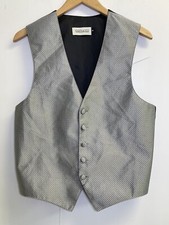 Joseph Feiss Men's Size S Grey Suit Vest Fullback Mason Wedding Formal