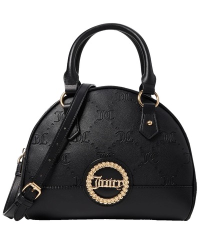 バッグ JUICY COUTURE bag shoulder Y2K leather Juicy couture Y2K black leather handbag shoulderbag zipper accents