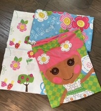 3 Pc Lalaloopsy Twin Size Sheet  Pillowcase VGUC