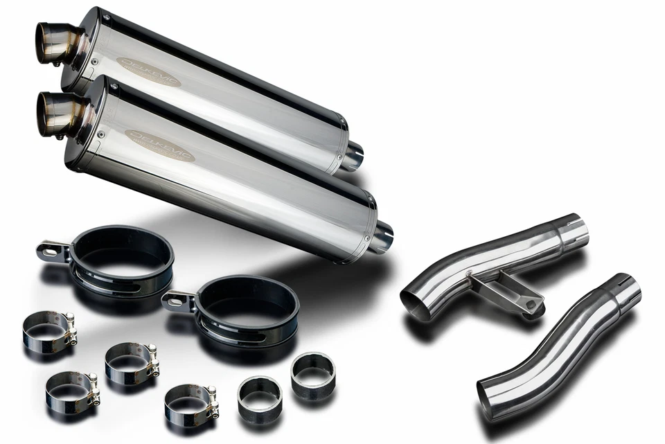 Triumph Sprint Executive 18 дюймов овальный глушитель из нержавеющей стали насадка на выхлоп 98  - Изображение 2 из 3