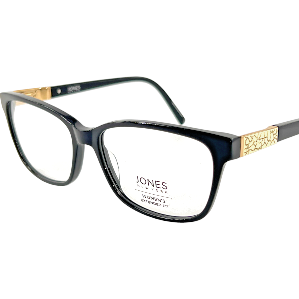 Jones New York VJON785 Womens Plastic Eyeglass Frame Black 57-16