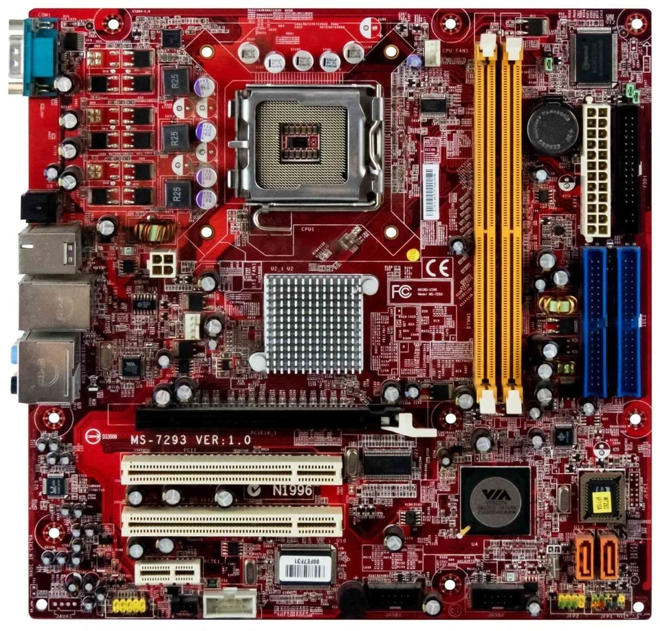 Mainboards MSI MS-7293 Ver:1.0 LGA775 DDR2 Pci-E PCI Matx - Image 2 of 3