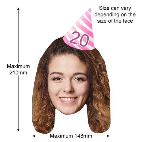 Personalised Face Bunting With Party Hat, Photo Banner CUTOUT Party Accessory - Picture 276 of 280