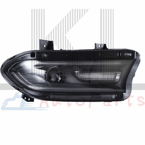 Pair LH+RH LED Headlights Head Lamps For 2015-2020 Dodge Charger  LED Strip - Picture 12 of 12