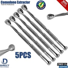 5PCS Pimple Remover Extractor Tool Stainless Blackhead Facial Spot Acne Comedone