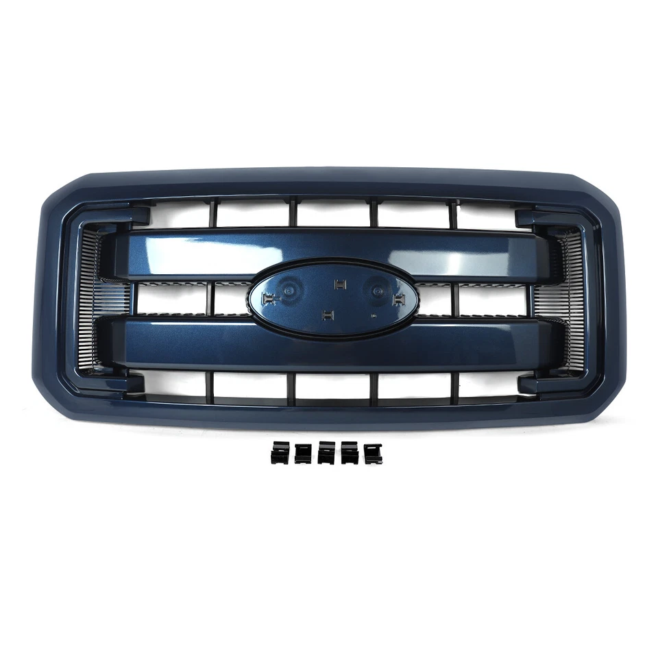 Blue Jeans Metallic Grille Grill For 2011-2016 Ford F250 F350 F450 Super Duty - Изображение 3 из 4