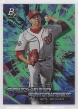 2018 Bowman Platinum Prismatic Prodigies Green 48/99 Seth Romero #PPP-31 1hs9