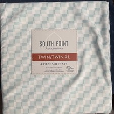 Southpoint Home Fashions Twin, Twin Xl, 4 Piece Sheet Set, Houghton Mint