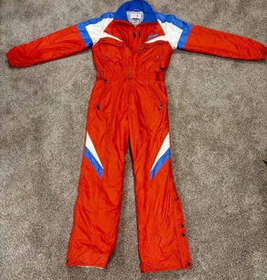 Spyder Vintage Japan Men s Entrant Ski Suit One Piece 90s Belted Retro. Large