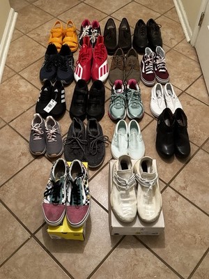 Adidas Nike Vans Brooks Asics Fila Heelys New Balance Multicolor Shoe Lot
