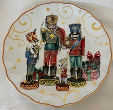 Williams Sonoma - Twas the Night Before Christmas - NUTCRACKER TRIO Dinner Plate