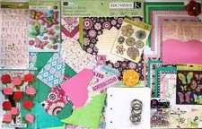 K COMPANY KELLY PANACCI BLOSSOMS 12X12 PAPER PAD; 6X6 MINI ALBUMS LOT 325 PCS