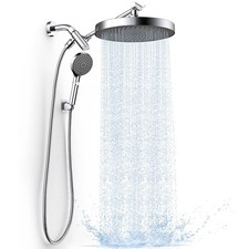 High Pressure Rain Shower Head with Handheld Spray Combo, 10" Rainfall Shower