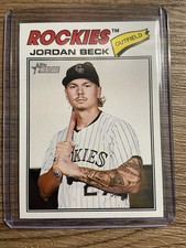 2026 Topps Heritage CONFIRMED SHORT PRINT SP #147 Jordan Beck, Colorado Rockies