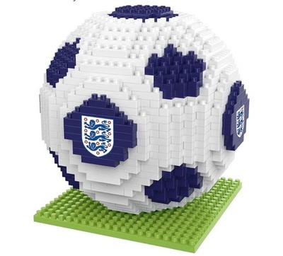 Offiziell England BRXLZ 3D Steine Fußball Konstruktionsspielzeug FOCO 697p Brandneu