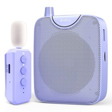 35W Power Voice Amplifier with Bluetooth Wireless Lavalier Microphone, Portab...