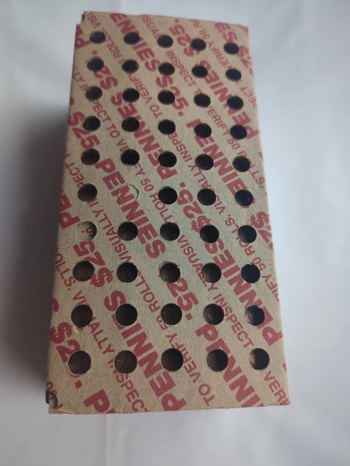 Bank Box of 50 Circulated Penny Rolls unopened and unsearched. Soon to be Gone. - Image 2 of 4