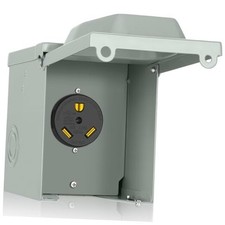 30 Amp RV Power Outlet Box, Nema TT-30R 125V RV 30A TT-30R RV Power Outlet Box