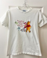 Vintage 90s Disney Winnie the Pooh Piglet Embroidered Travel Shirt Size Small