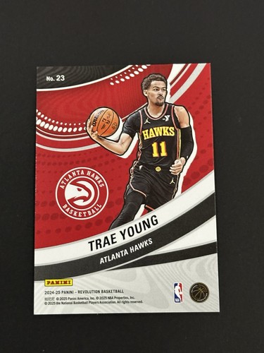 2024-25 Panini Revolution Trae Young Vortex #23 Atlanta Hawks (A) - Picture 2 of 2