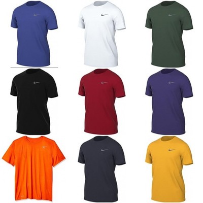 Nike Legend Dri-Fit Shirt Short Sleeve Orange Purple Gold Red Green 727982 LARGE