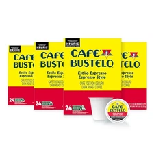 Cafe Bustelo Espresso Style Dark Roast Coffee, 96 Keurig K-Cup Pods