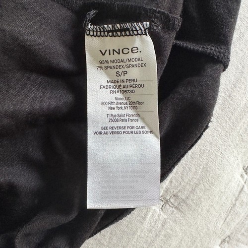 Vince Long Sleeve Black Modal Midi Dress Size XS New - Picture 6 of 7