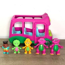 Fisher Price Barney's World Adventure Bus Vehicle Figures Toys Figurines Lot 6