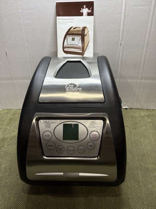 Wolfgang Puck Bistro Collection Digital Bread Machine Model BBME025- New