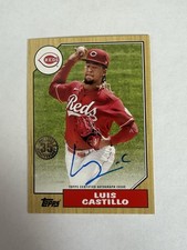 2022 Topps Series 1 - 1987 Topps Baseball Autographs Luis Castillo #87BA-LC (AU)