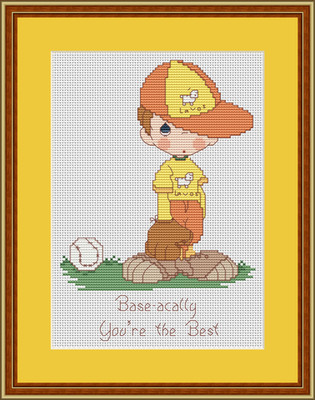 B107 Baseball Pitcher The Best X Stitch Kit mit klarer Tabelle & Qualitätsfäden