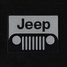 Logo Carpet Floor Lloyd Mats Velourtex Front 2 For Jeep Grand Cherokee 2013-15