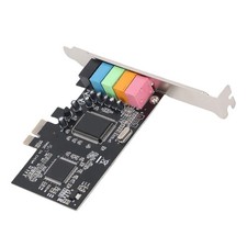 PCIe Sound Card 5.1 Internal Audible Card 32/64 Bit Stereo PCI Express Adapter F