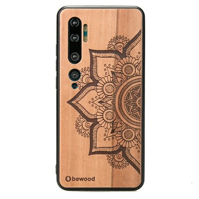 Handyhülle für Xiaomi Mi Note 10/10 Pro Bewood Apfelbaum Mandala Holzhülle Case