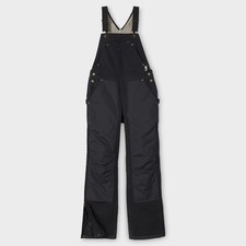 Women's Superior Fire Hose Insulated Bib Overalls, Black