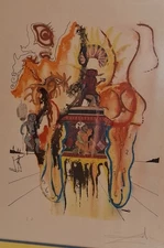 Salvador Dali, Mystic (Indian),  Lithograph on Paper, Pencil Signed