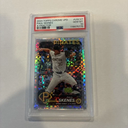 2024 Topps Chrome Update Series - Paul Skenes #USC27  X-Fractor (RC) PSA 10 GEM