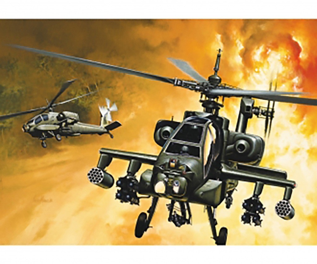 Italeri 1:72 AH-64A APACHE Plastic Model Kit