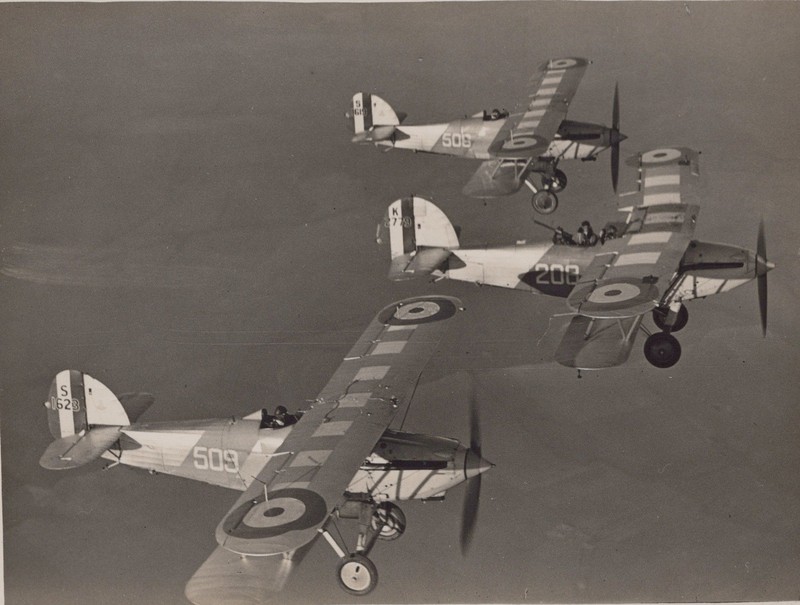 Hawker Nimrod Osprey 800 Sqn HMS Courageous Early Aviation 1934 - Original Photo