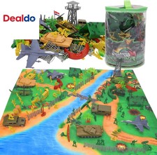 150Pcs Army Men Playset - Action Figures with Military Battle Mat, Army Toys for