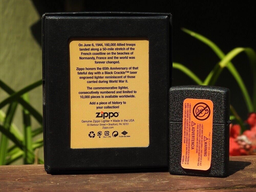 D-Day Normandy 65th Anniversary Zippo Lighter - Limited Edition