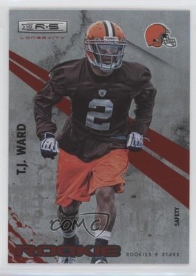 2010 Panini Rookies & Stars Longevity Rookie Ruby 42/100 TJ Ward #241 RC 9l4