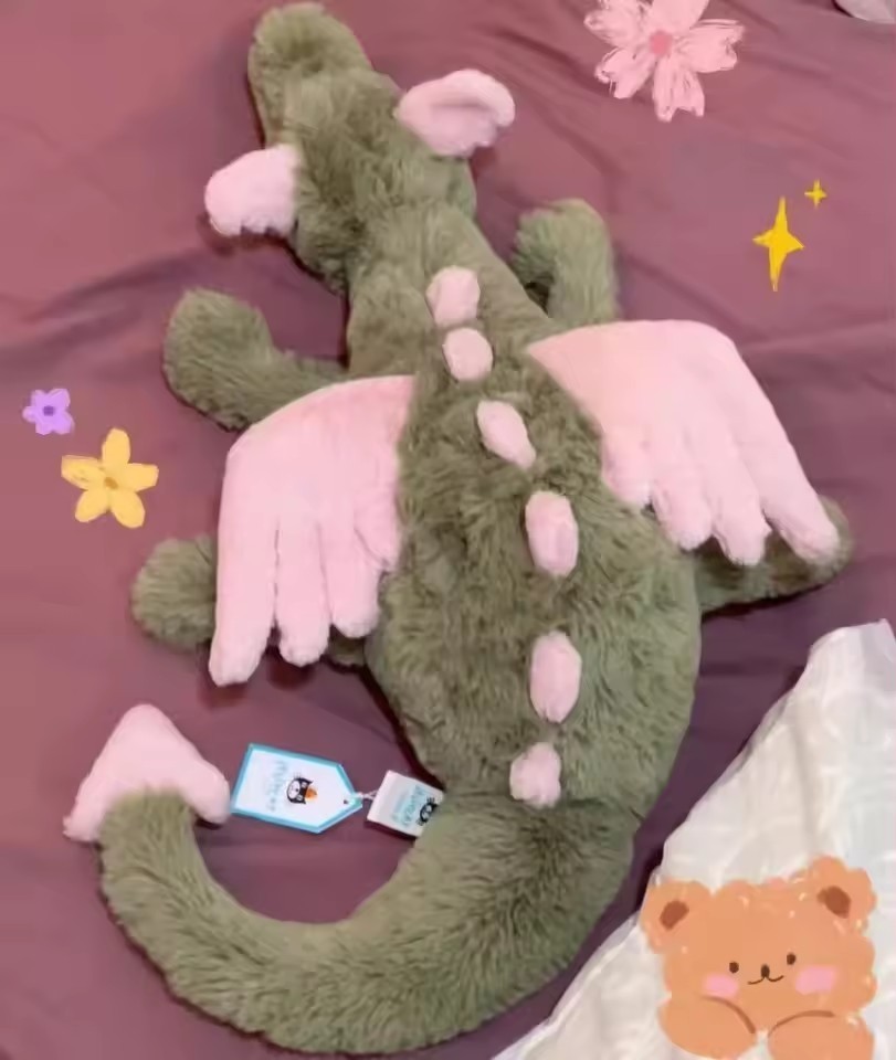 NEW Jellycat Malachy Dragon RARE NWT Stunning Toys Medium Plush