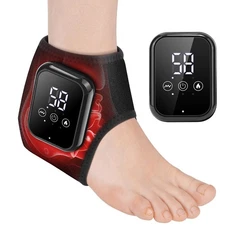 Ankle Heating Pad for Pain Cordless, Ankle Massager with Heat for Circulation...